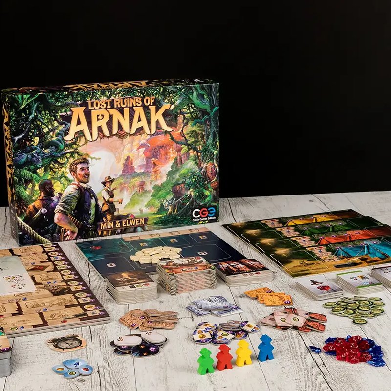 Infográfico Elite Boardgamers sobre o jogo Lost Ruins of Arnak