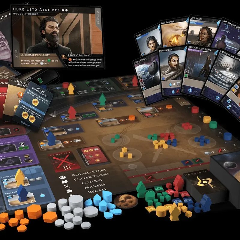 Infográfico Elite Boardgamers sobre o jogo Dune: Imperium