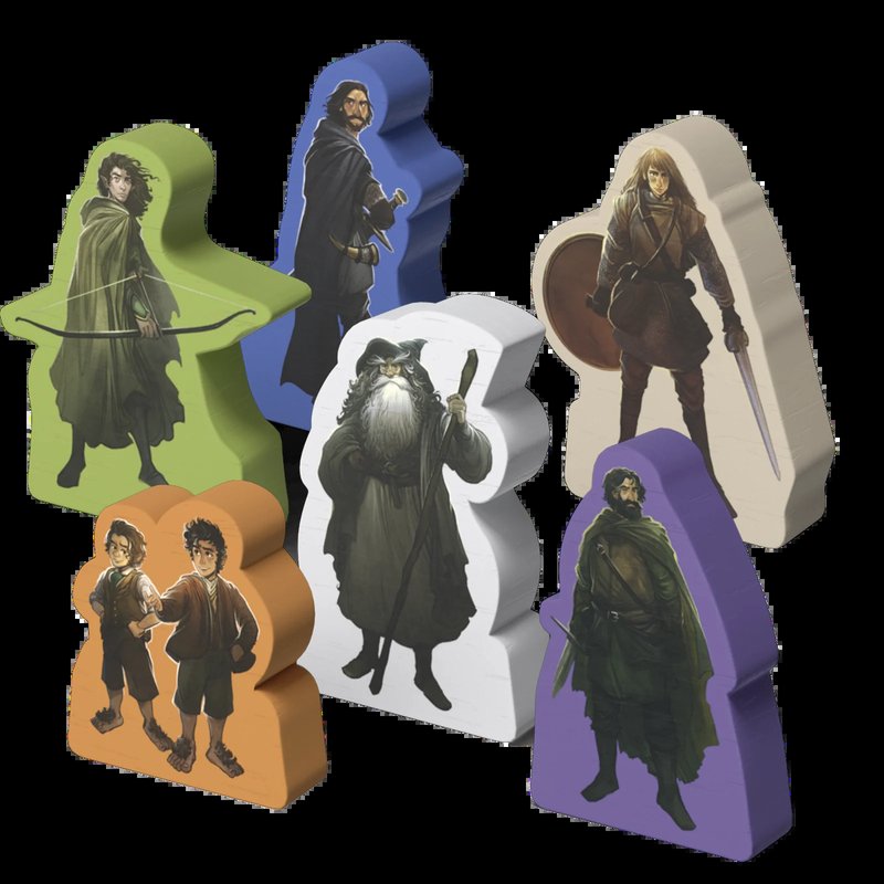 Infográfico Elite Boardgamers sobre o jogo O Senhor dos Anéis: Sina da Sociedade
