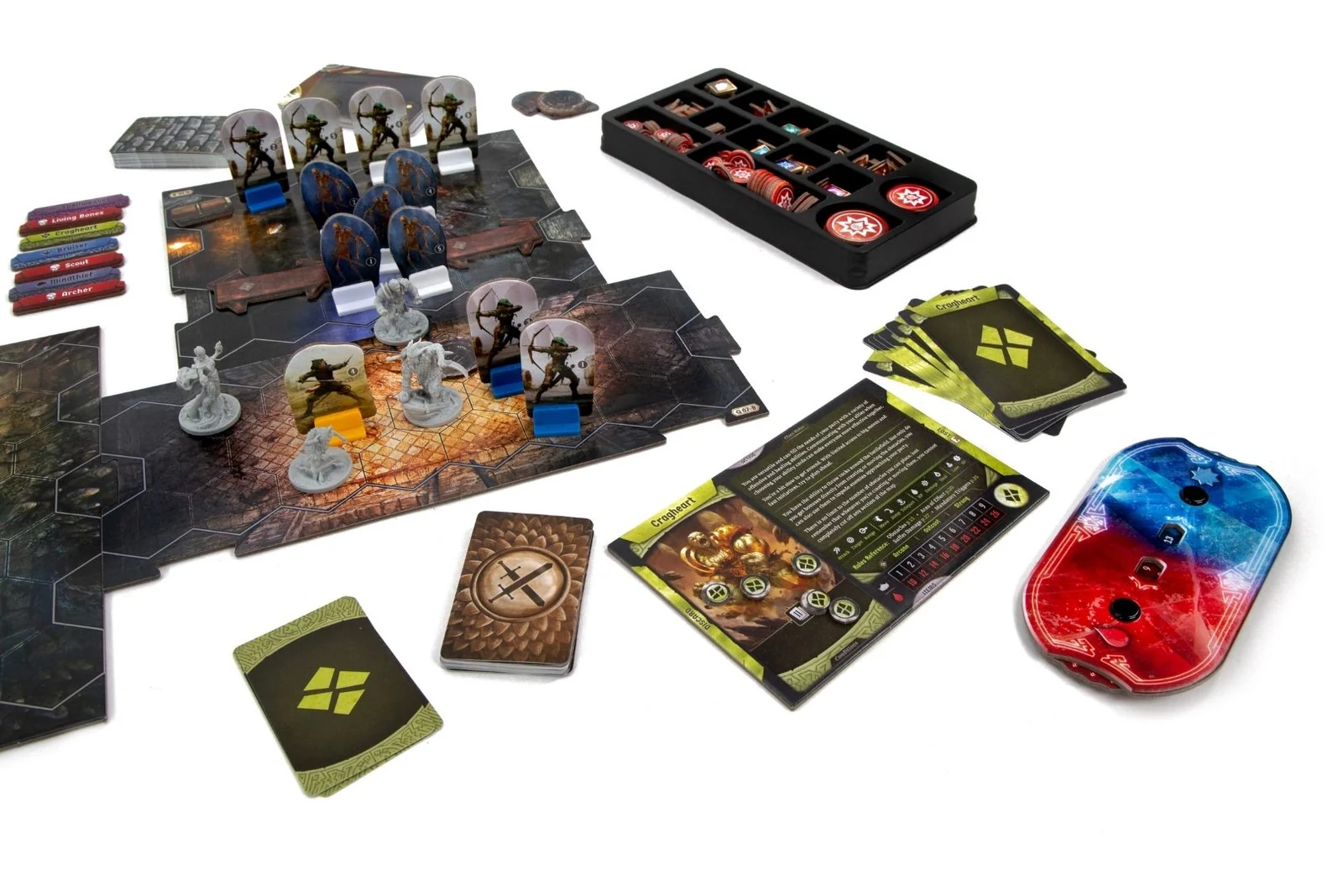 Gloomhaven: cartas e componentes